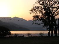 Закат на озере Фева